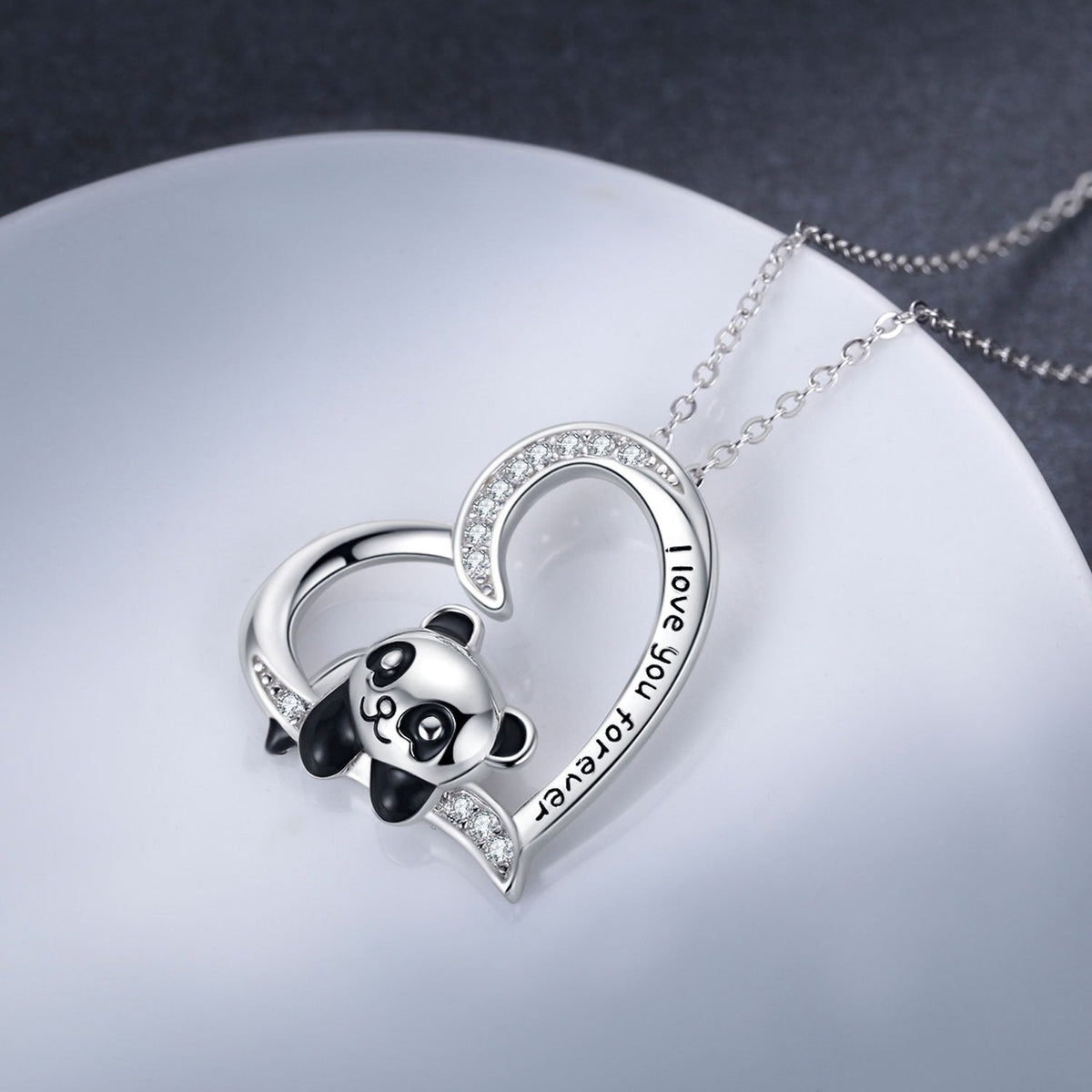 accessories : Sterling Zilver Panda Ketting in van Pantino
