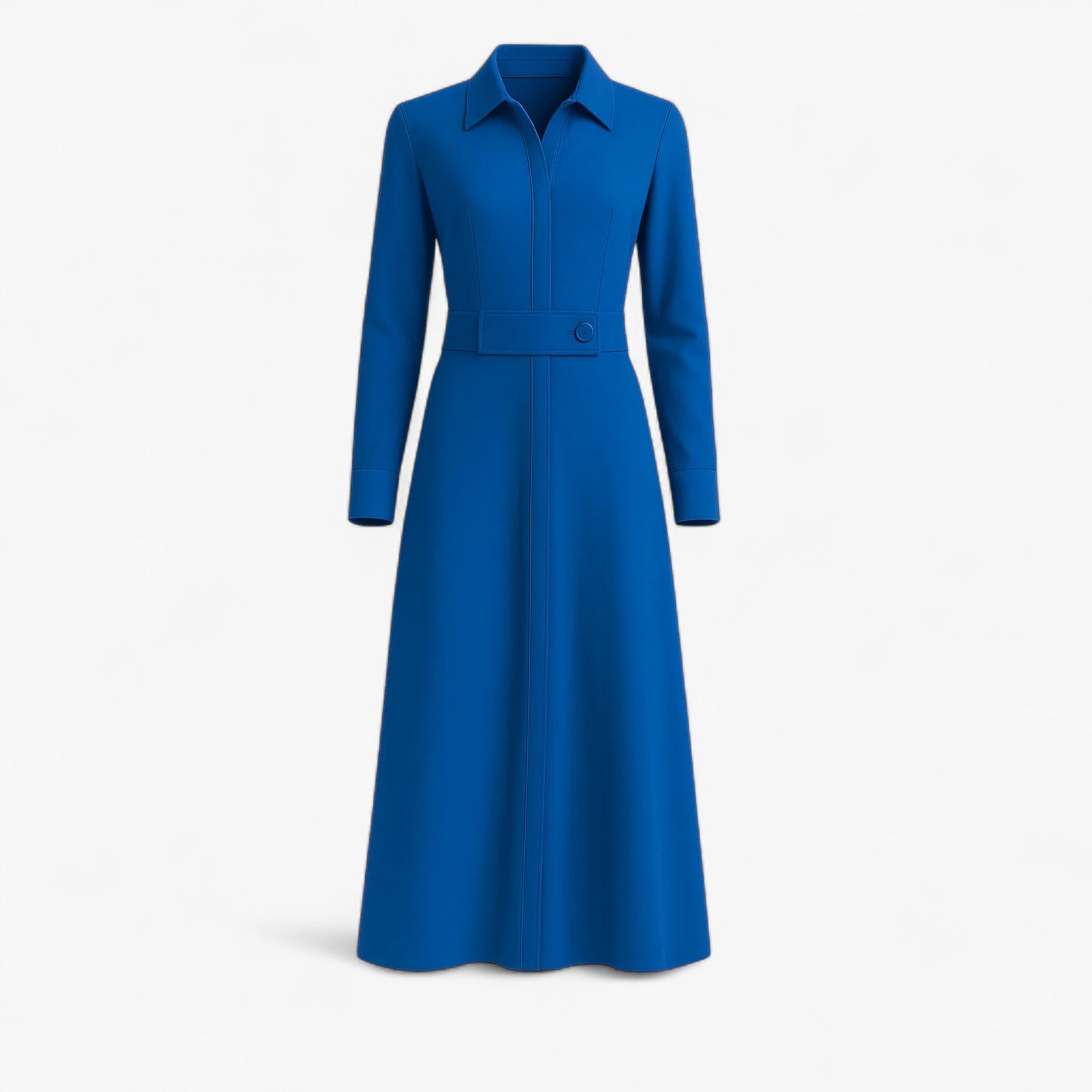 Women's Dress : Maggie | Dames Elegante Lange Maxi Jurk voor Zomer in Blauw van Pantino