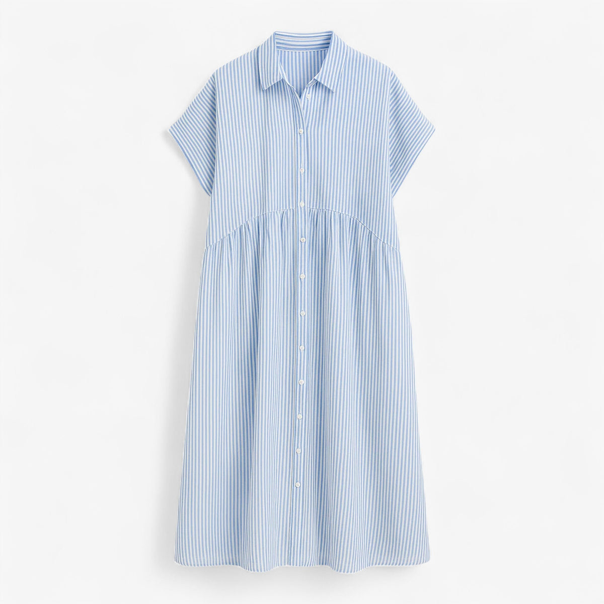 Dress : Freja | Let og Løs Sommerkjole til Damer in Blauw van Pantinoshop