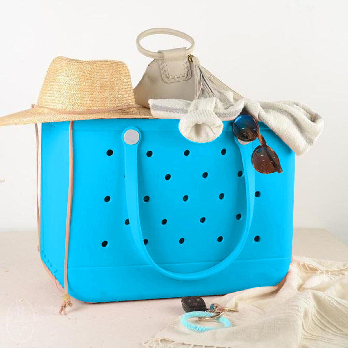 bags : Veala | Waterdichte strandtas - Seaside Essentials in Blauw M van Pantino