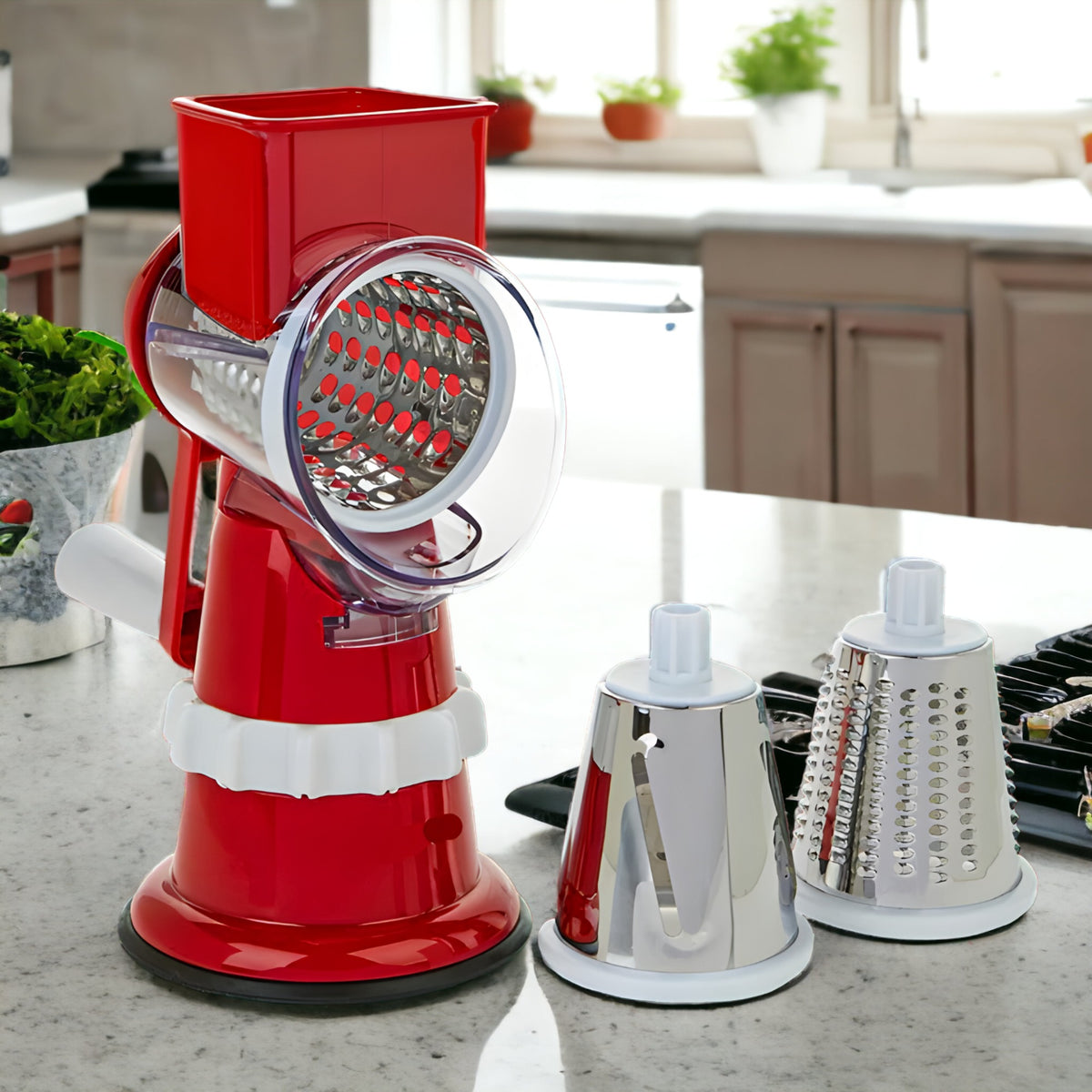 home & garden : QuickChop PRO+ - Professionele Groentesnijder in Rood (4 beschikbaar) van Pantino