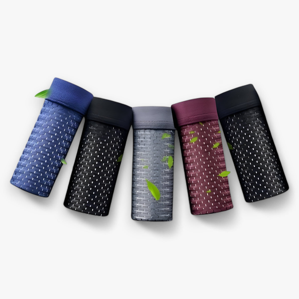 men's fashion : Bamboe ondergoed (5+5 GRATIS) in 2 Zwart - 1 Grijs - 1 Rood - 1 Blauw van Pantino