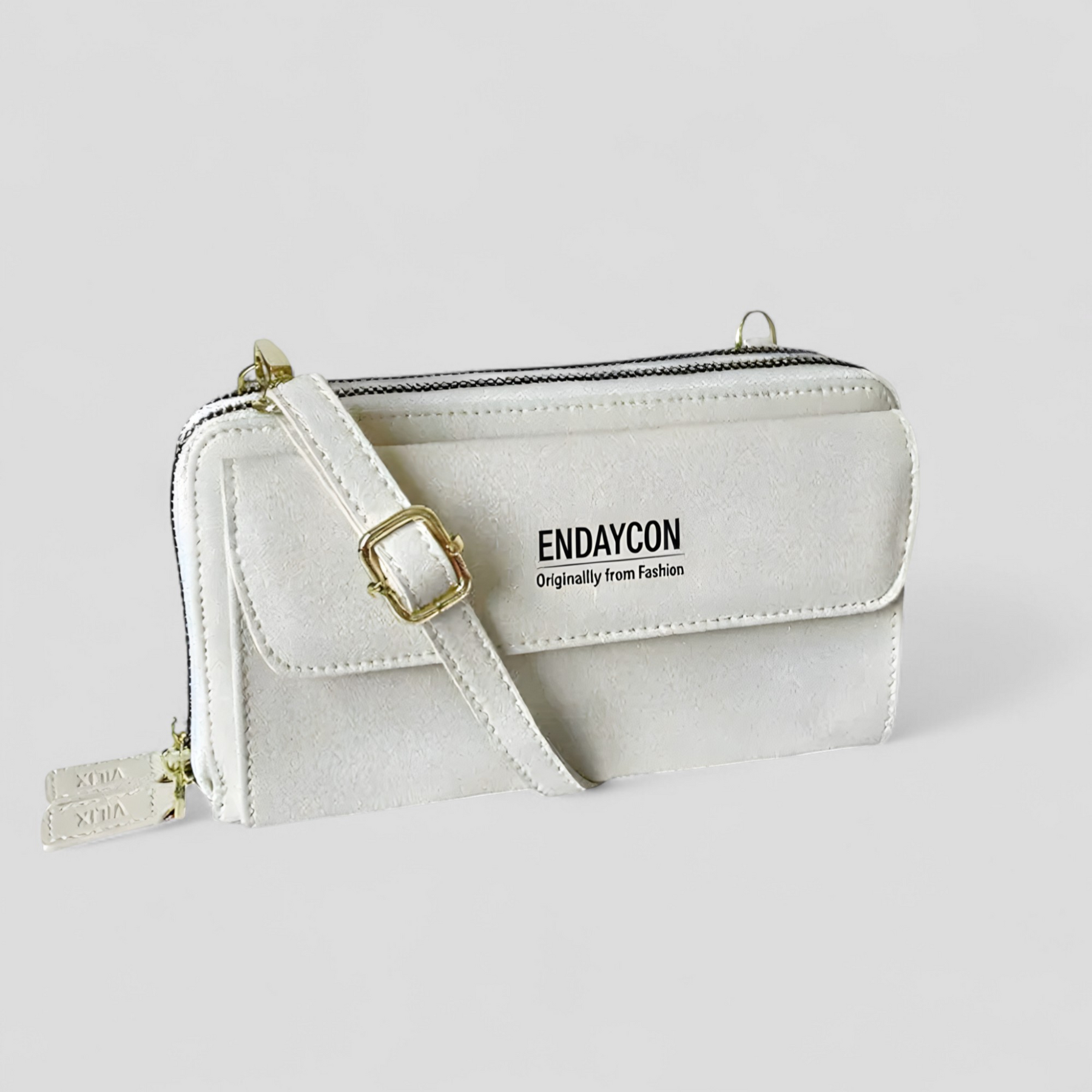 bags : EviBella | Compact Telefoontasje in Beige (pre-order) van Pantino