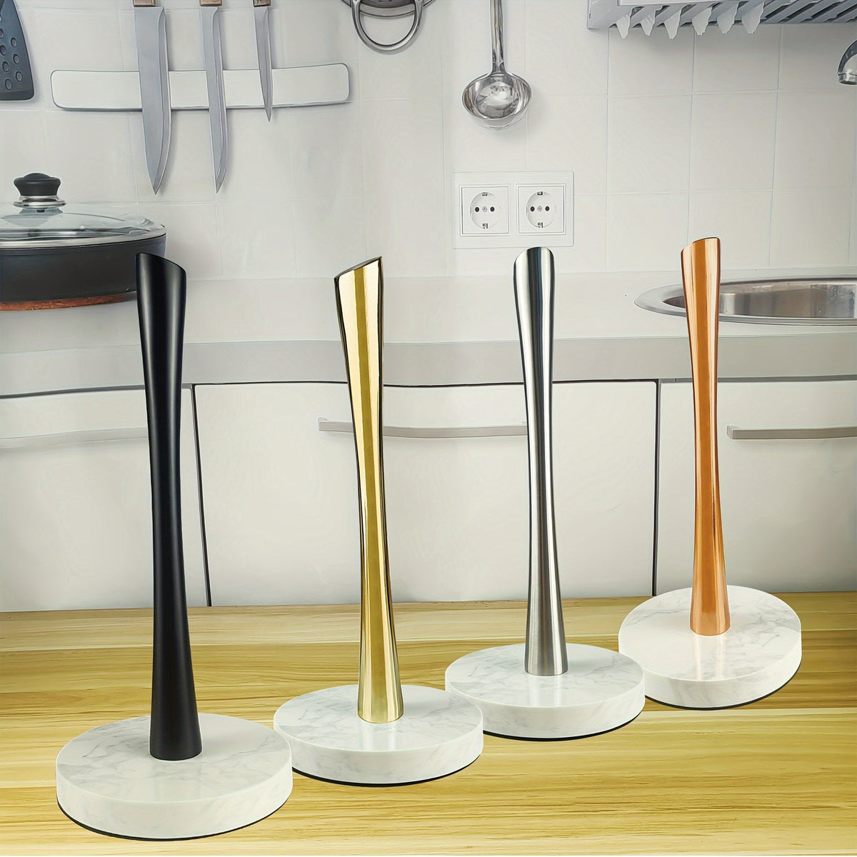 home & garden : Fien | RVS keukenrolhouder van marmer in van Pantino