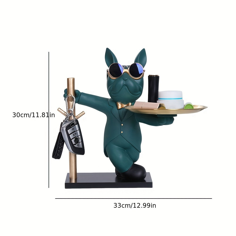 home & garden : Livia | Franse bulldog decoratie beeldje in Groen van Pantino