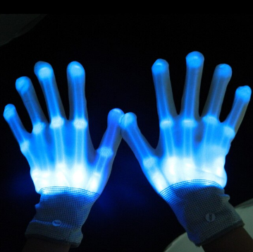 accessories : LED Neon Guantes™️ in Blauw van Pantino