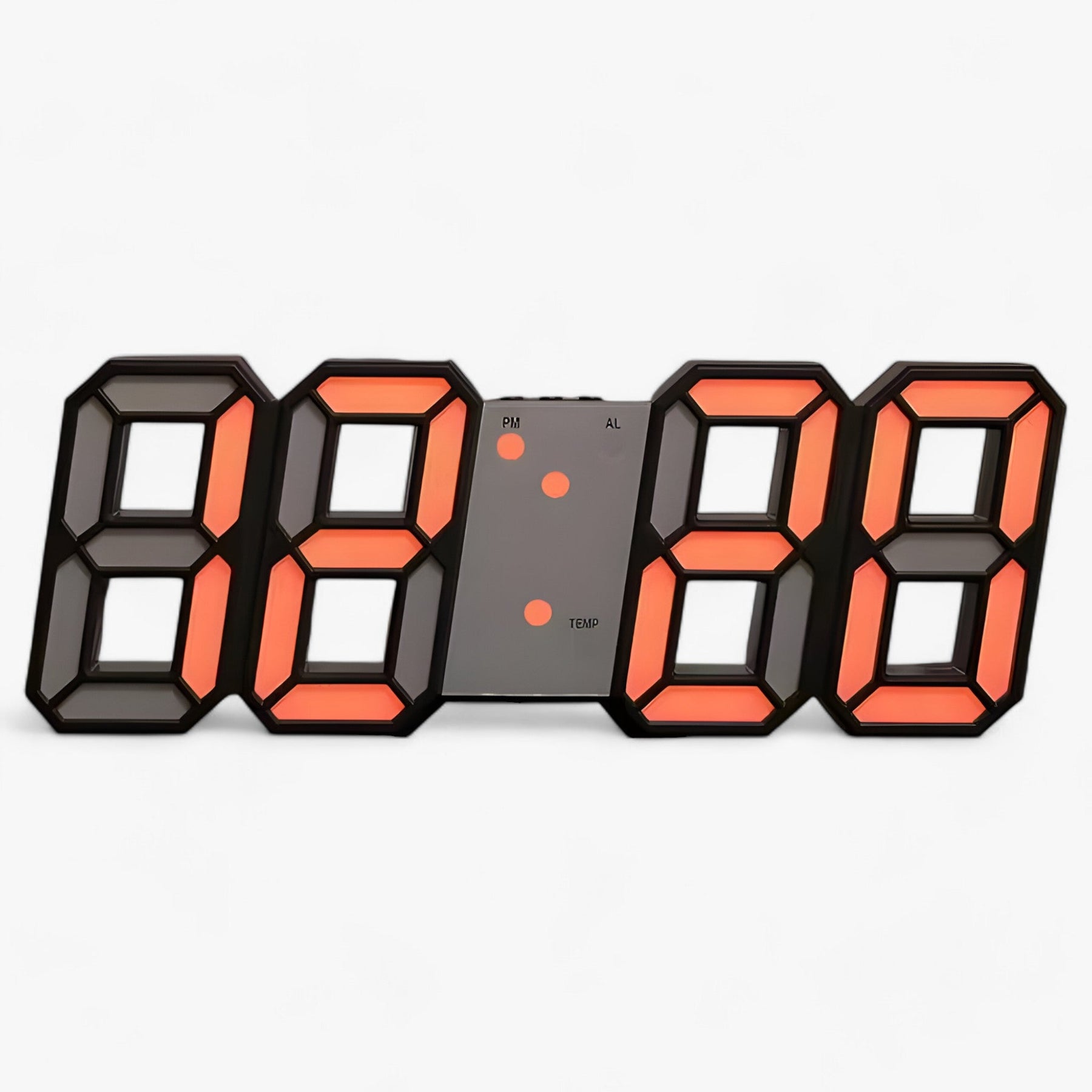 other : NordiClock | Wecker en digitale klok - Multifunctionele elektronische weergave in Zwart en oranje van Pantinoshop