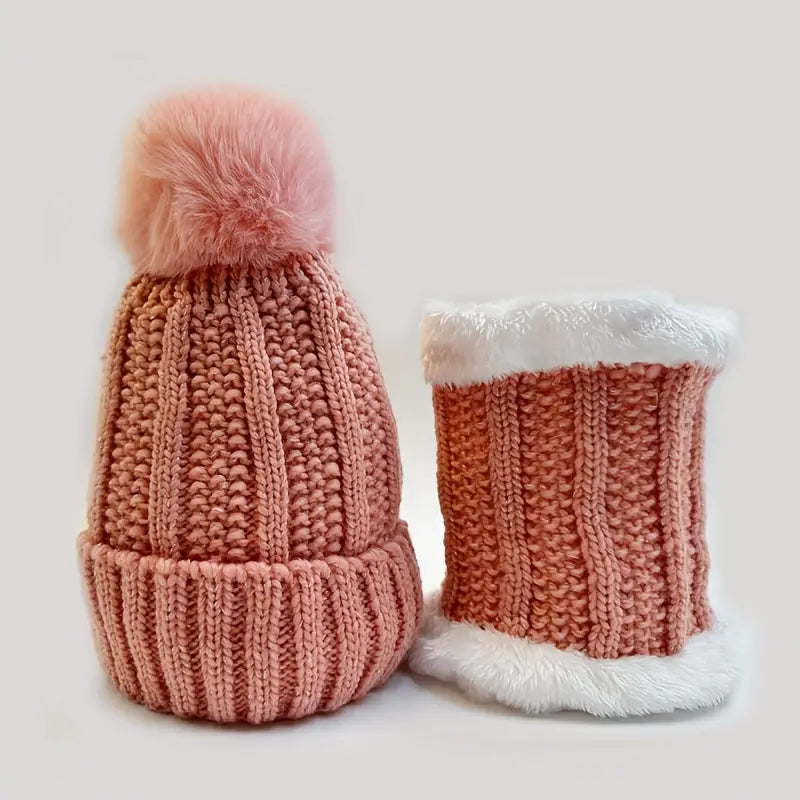 men's fashion : Stijlvolle muts & sjaal in Roze van Pantino