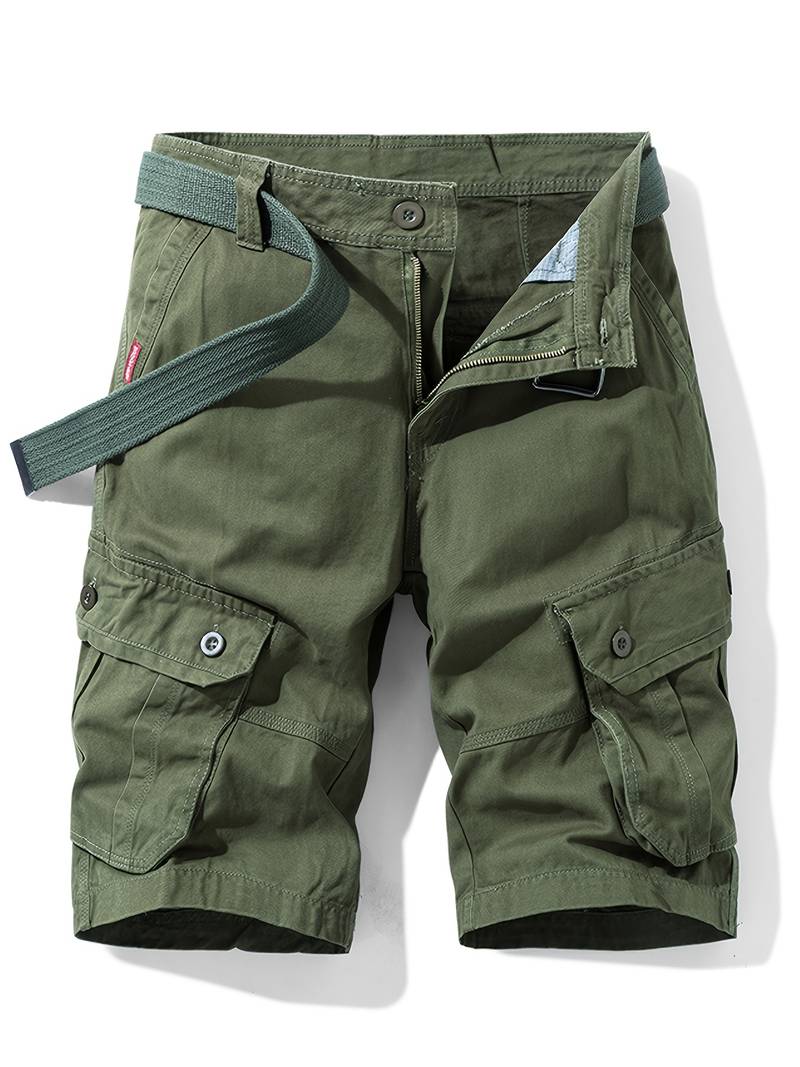 men's fashion : Felipe | Heren Shorts Met Trekkoord in Legergroen van Pantinoshop