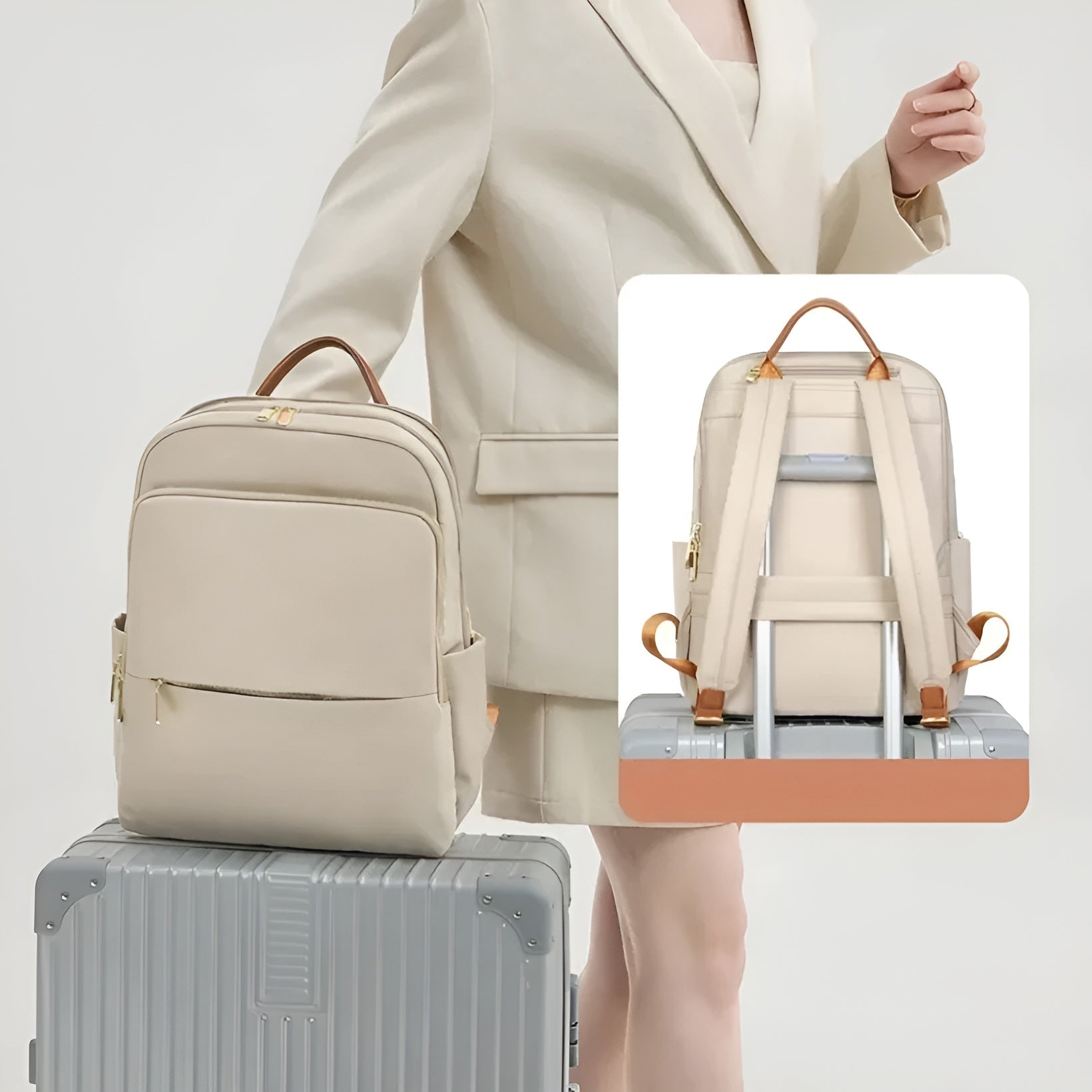 bags : Lea Backpack - Multifunctionele Laptop- en Reisrugzak Voor Vrouwen in van Pantino