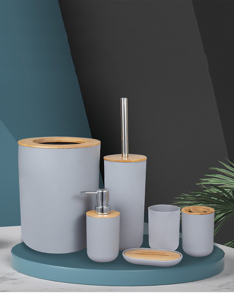 home & garden : Bold Badkamer Accessoires Set | Stijlvolle items in jouw badkamer in Grijs van Pantino