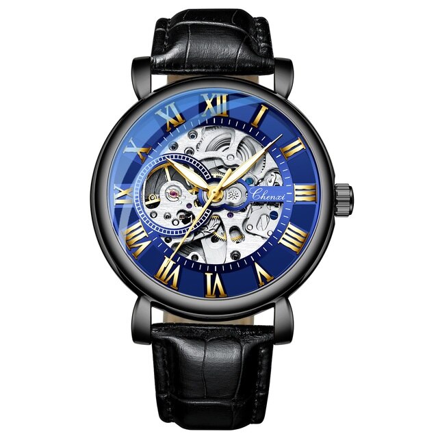 watches : Cheno Horloge | Heren horloge in Zwart Blauw van Pantino