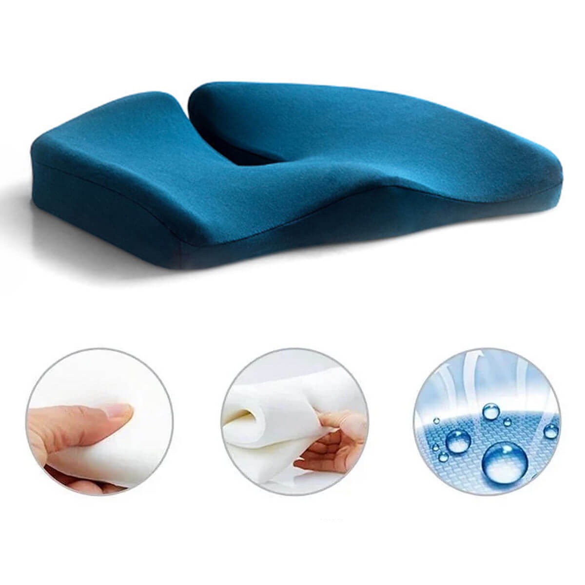 home & garden : ErgoComfort | Ergonomisch Zitkussen in Blauw van Pantino
