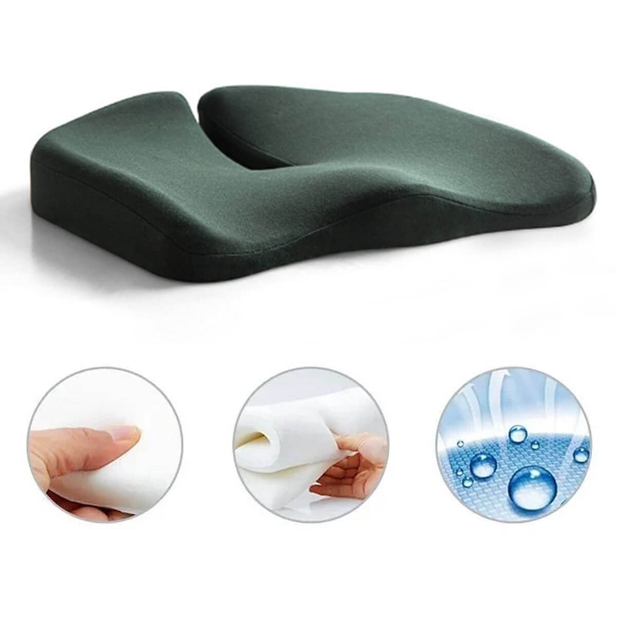 home & garden : ErgoComfort | Ergonomisch Zitkussen in Groen van Pantino