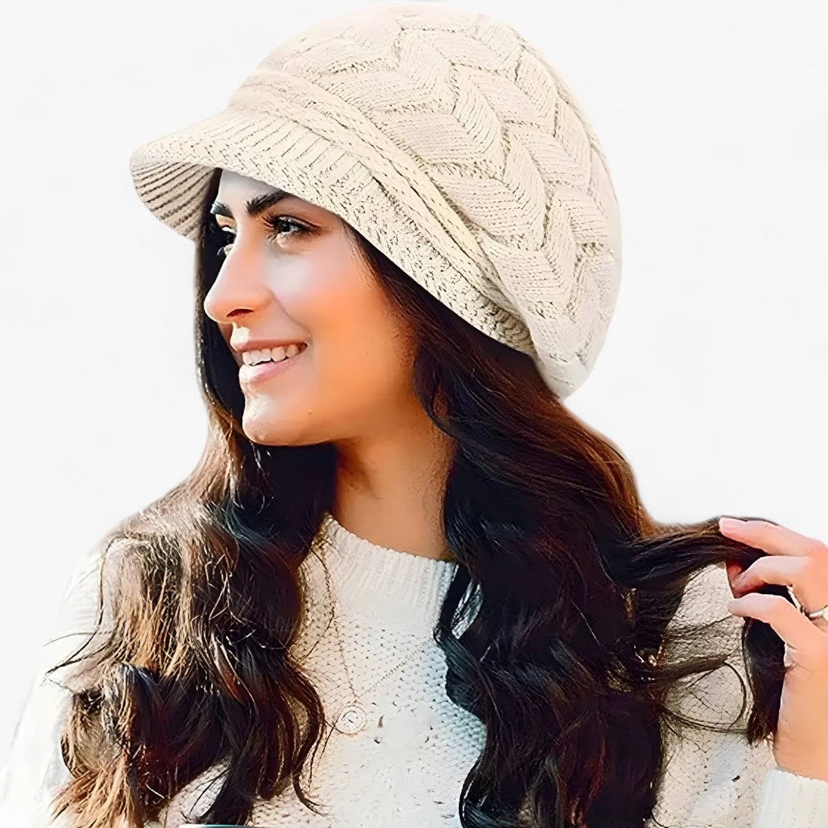 men's fashion : Wintermuts voor dames in Beige van Pantino