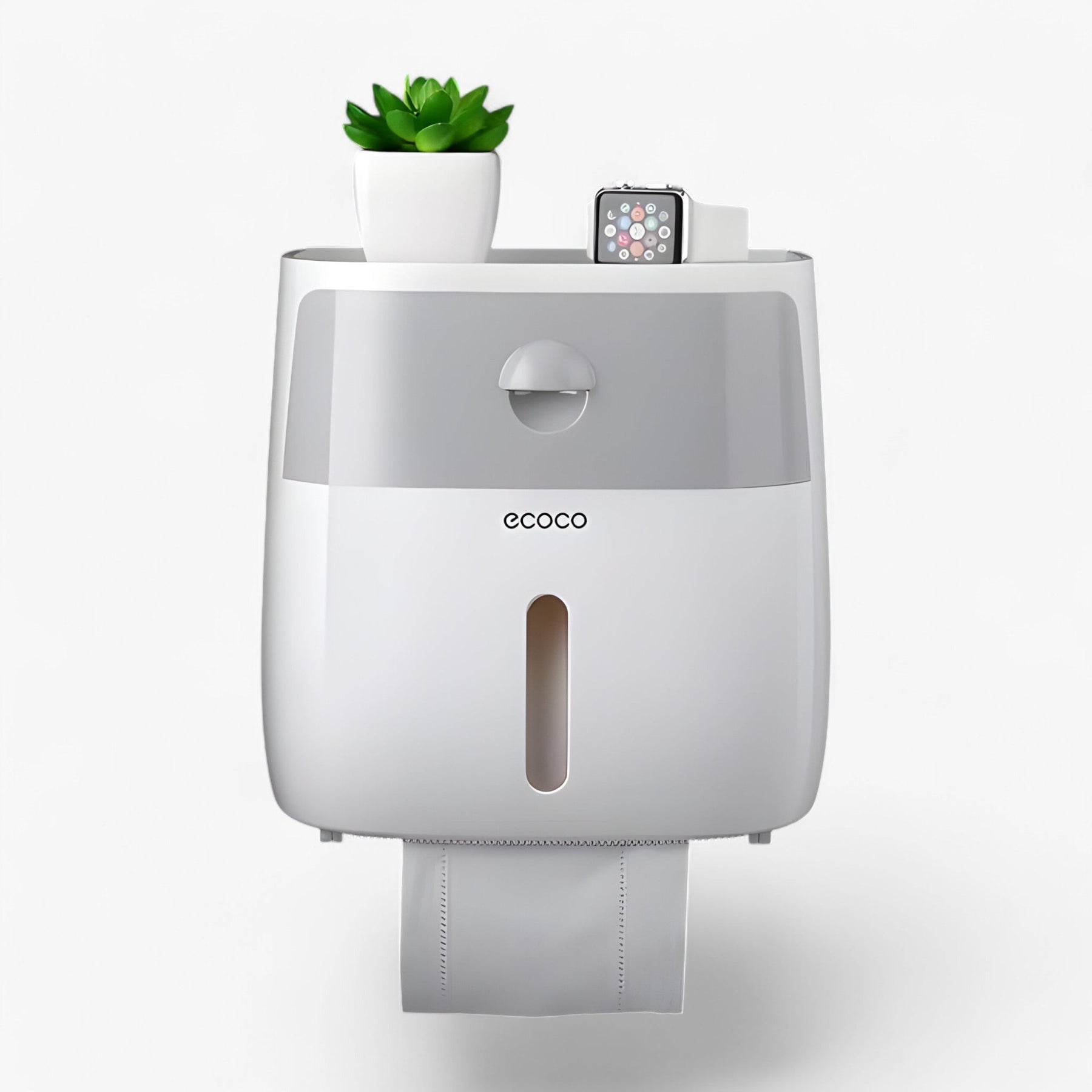 home & garden : Toilettenpapierhouder | Waterdichte dispenser - Opbergoplossing voor de badkamer in D-Grijs van Pantinoshop
