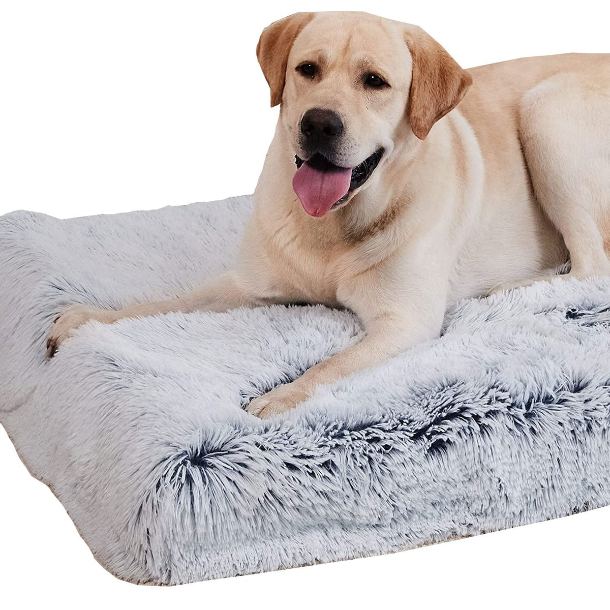 pets : Max - Orthopedisch Pluche Hondenbed in Grijs in van Pantino