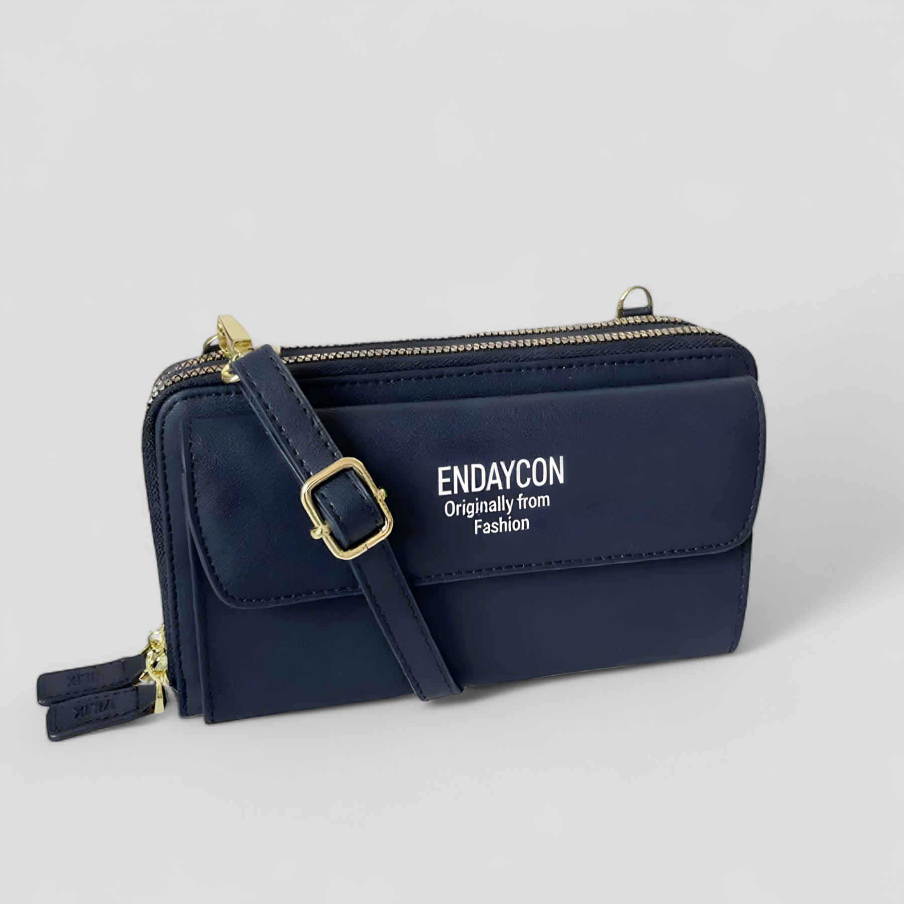 bags : EviBella | Compact Telefoontasje in Donkerblauw van Pantino