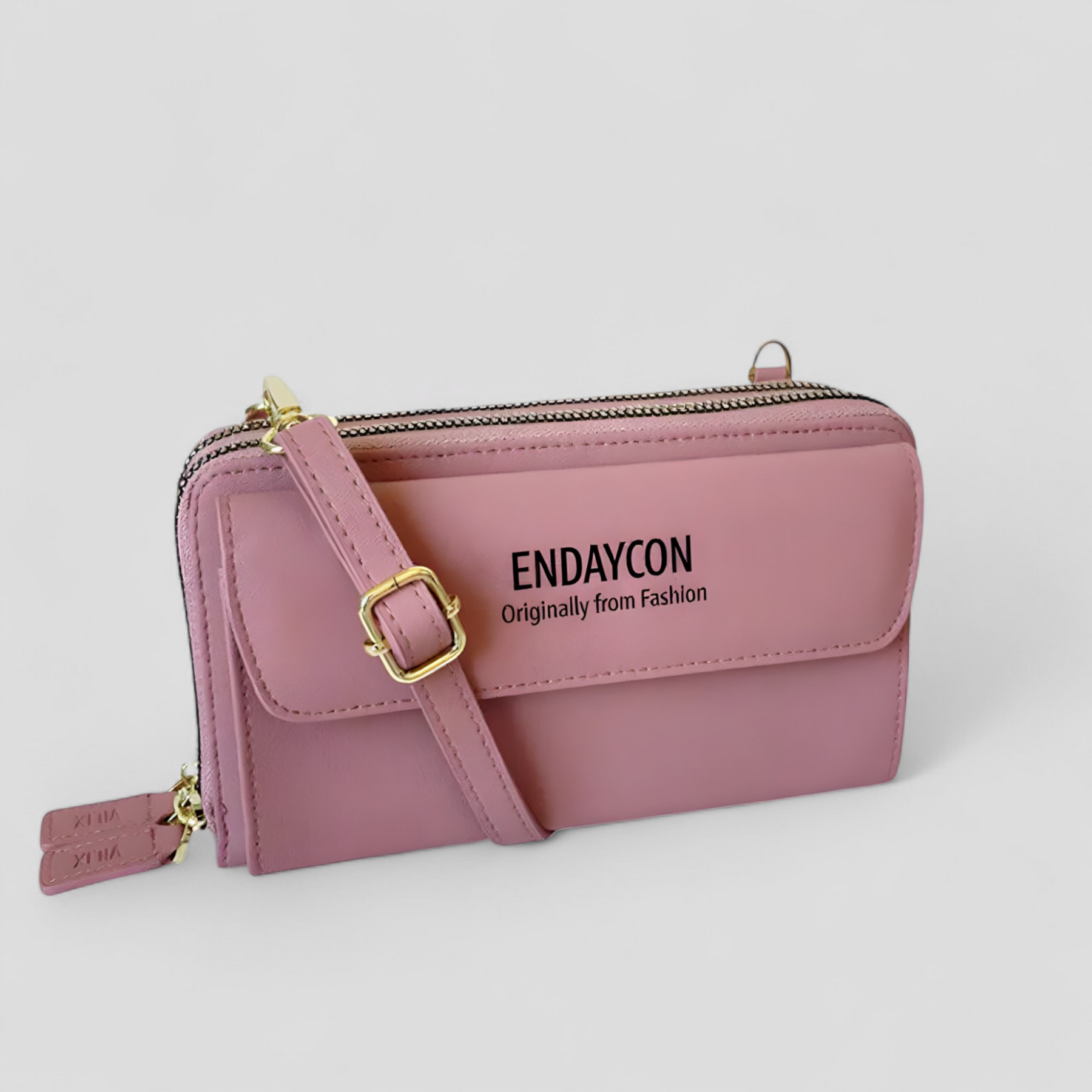 bags : EviBella | Compact Telefoontasje in Donker Roze van Pantino