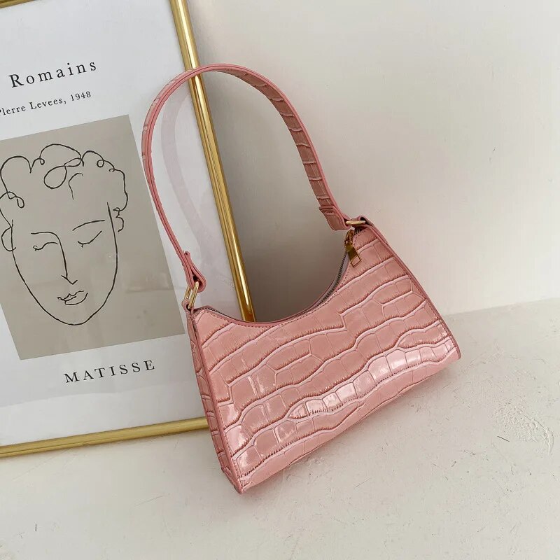 bags : Merve - Prachtige schoudertas in Roze van Pantino