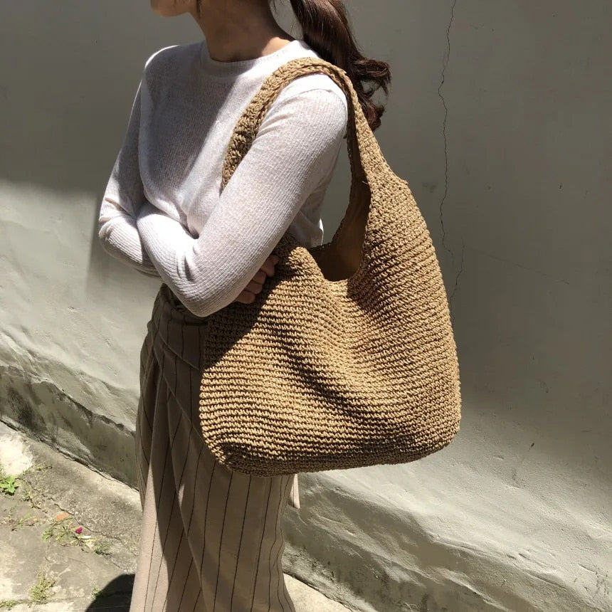 bags : Charmaine - Geweven handtas in van Pantino