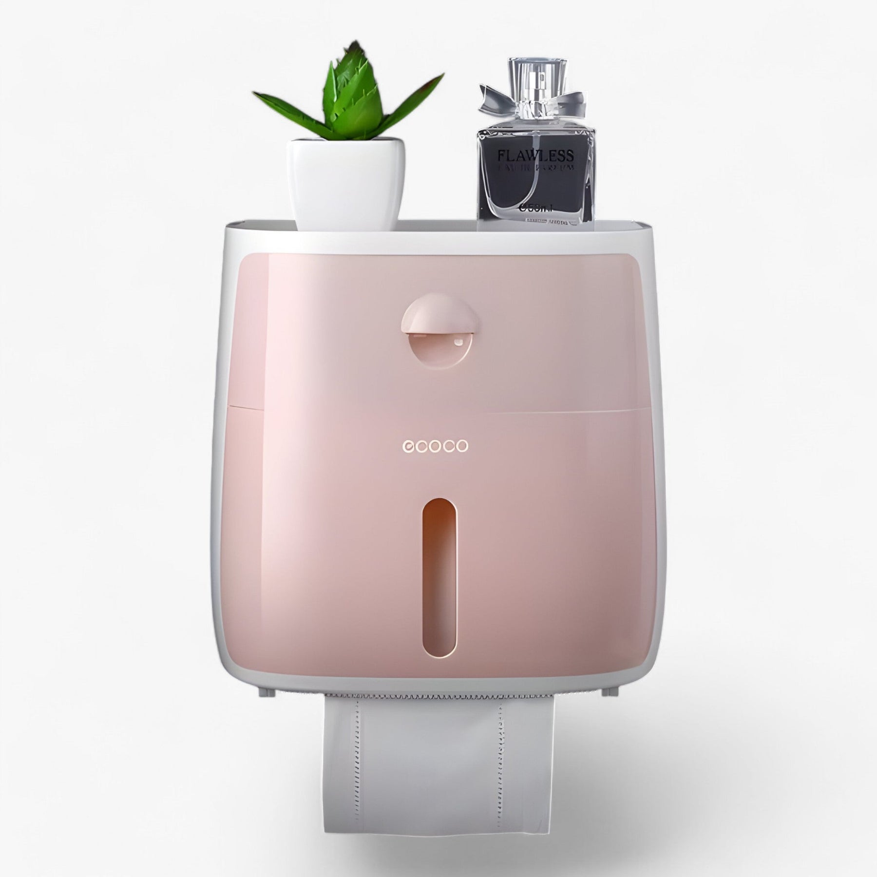 home & garden : Toilettenpapierhouder | Waterdichte dispenser - Opbergoplossing voor de badkamer in D-Roze van Pantinoshop