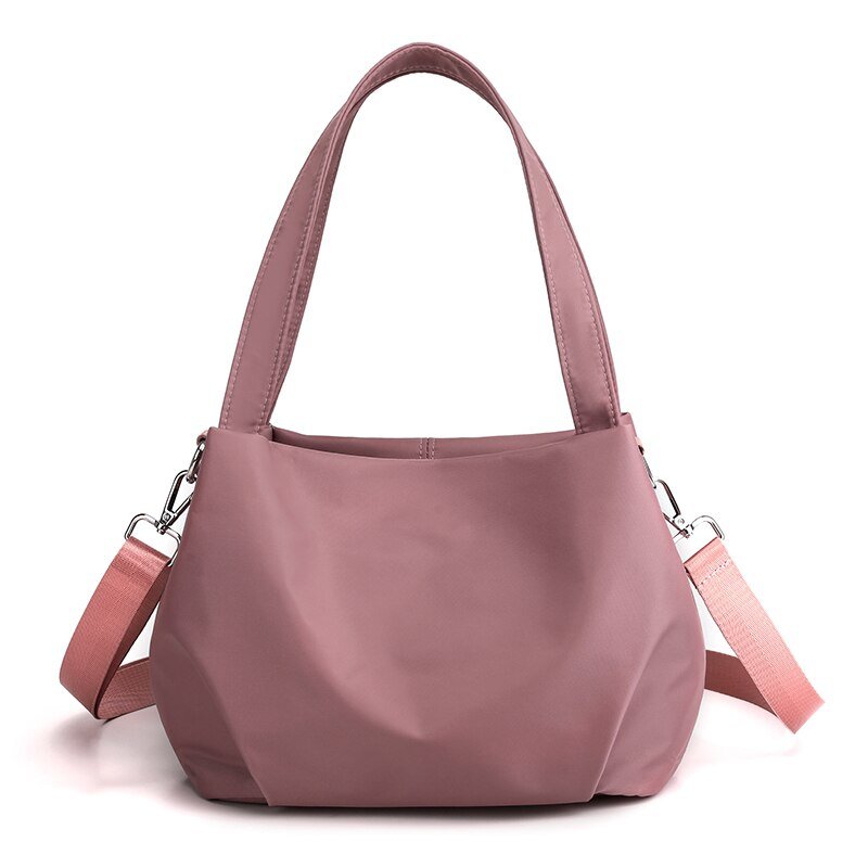 bags : Dunja | Lichtgewicht Casual Nylon Tas in Lichtroze van Pantino
