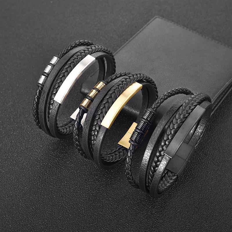 accessories : Braided Multilayer Armband voor Heren in van Pantino