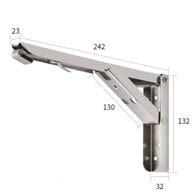 home & garden : Opvouwbare Muur Plank Beugel (2stuks) in 25 cm van Pantino