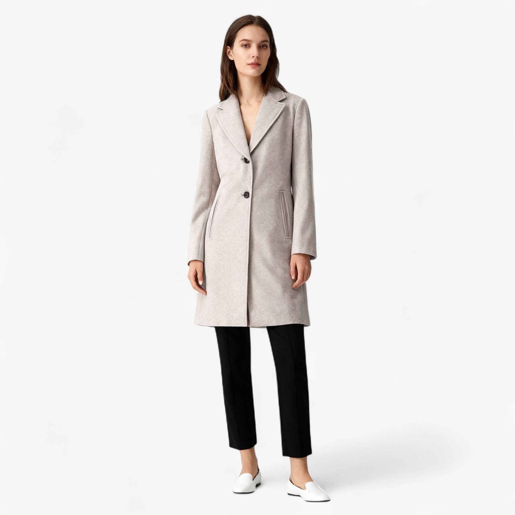 Patricia | Dames Vintage Elegante Jas met Schoudervulling