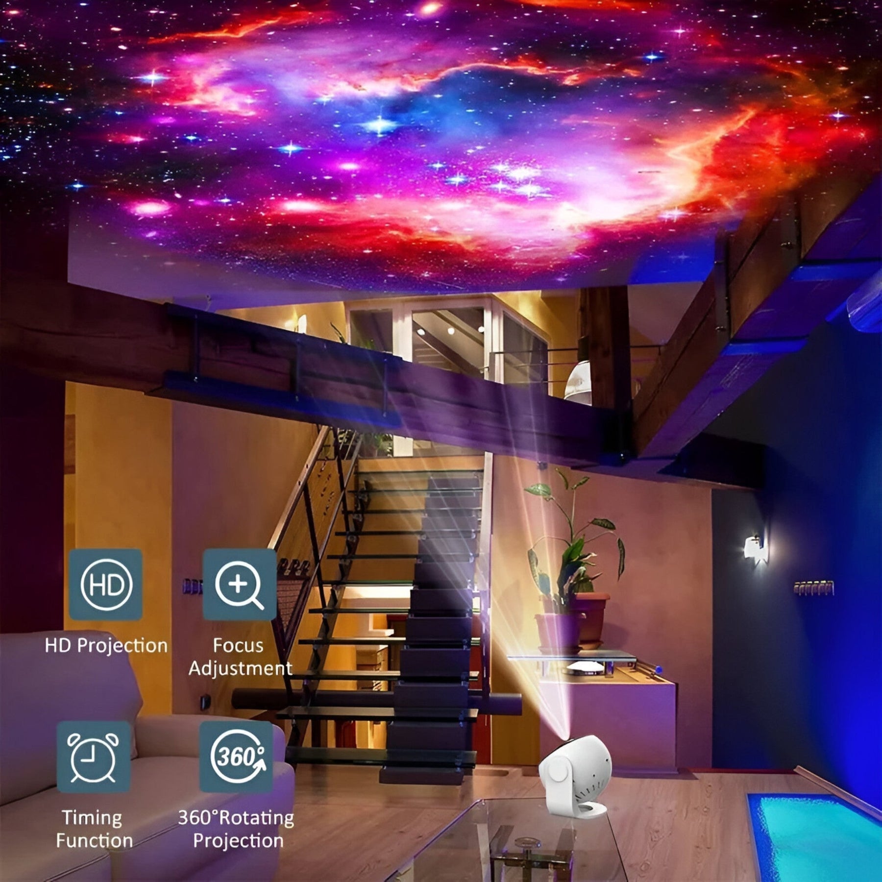 gadgets : CosmoGlow Sterrenhemel projector - Magisch en ontspannend in van Pantinoshop