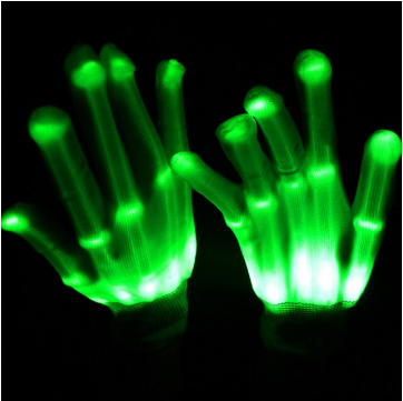 accessories : LED Neon Guantes™️ in Groen van Pantino