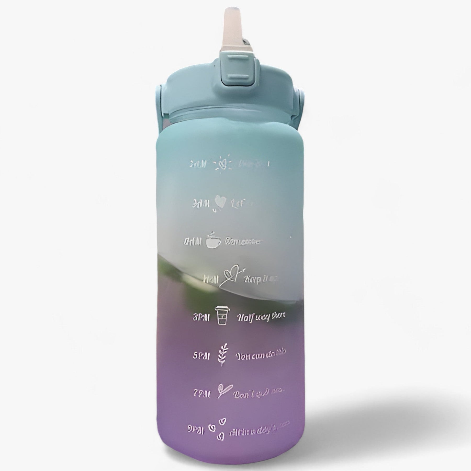 other : HydroMax | Grote waterfles - Grote capaciteit voor hydratatie de hele dag door in 2L Groen Violet van Pantinoshop