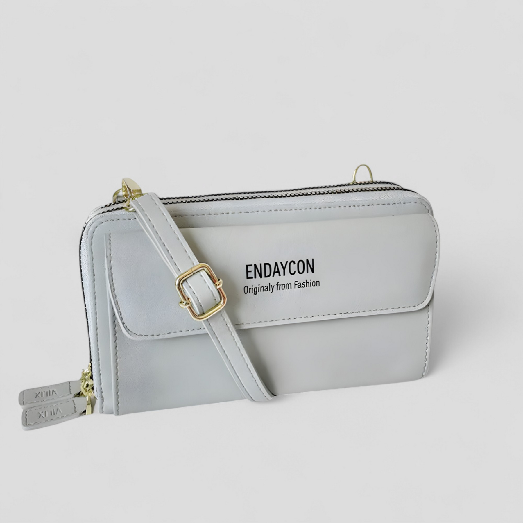 bags : EviBella | Compact Telefoontasje in Grijs van Pantino