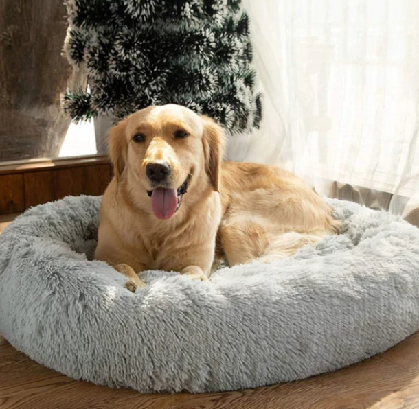 pets : Milowa | Knus en comfortabel katten en hondenbed in Grijs van Pantino