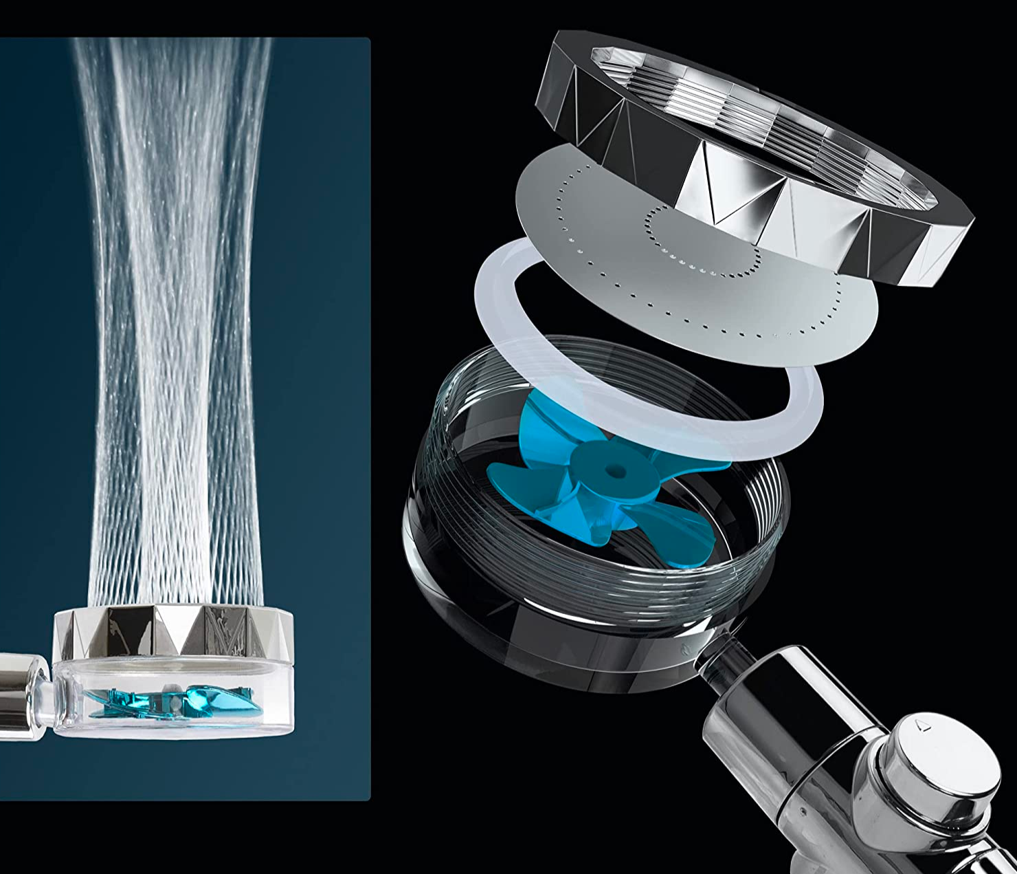 home & garden : HydroBoost Douchekop | Met filter, turbo-straal & gebouwd om lang mee te gaan! in van Pantino