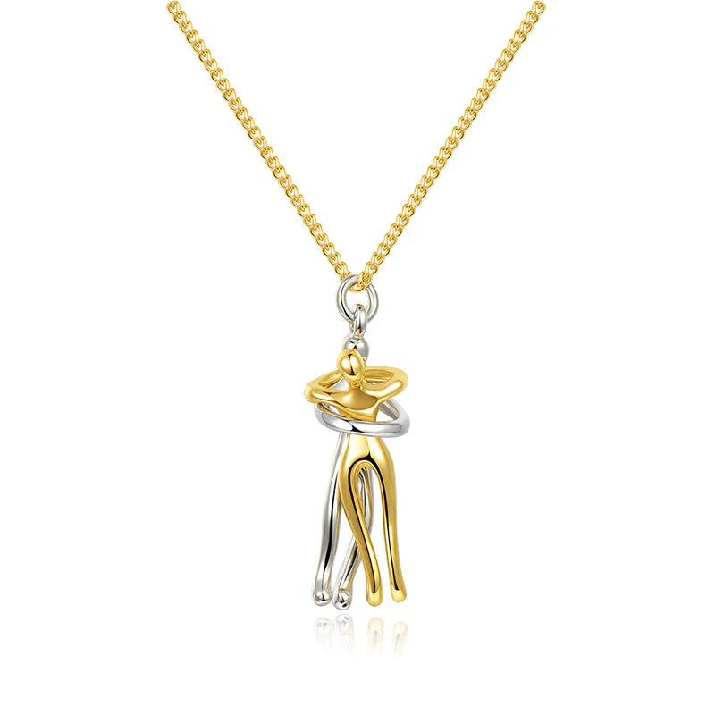 accessories : Hug | Symboliseert warmte, verbinding en oprechte genegenheid in Goud Zilver van Pantino
