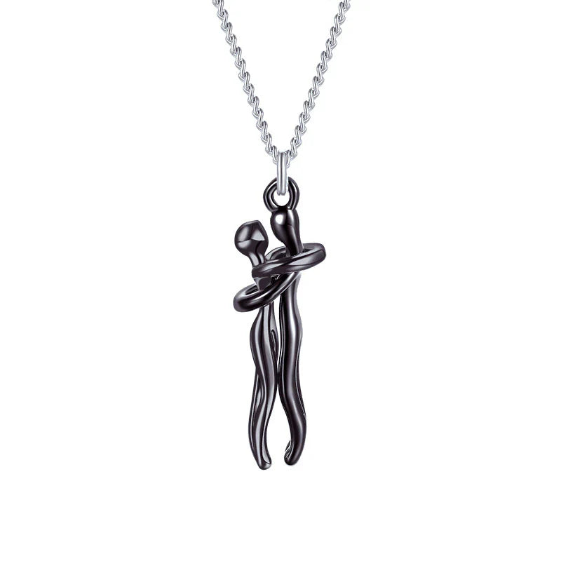 accessories : Hug | Symboliseert warmte, verbinding en oprechte genegenheid in Zwart van Pantino