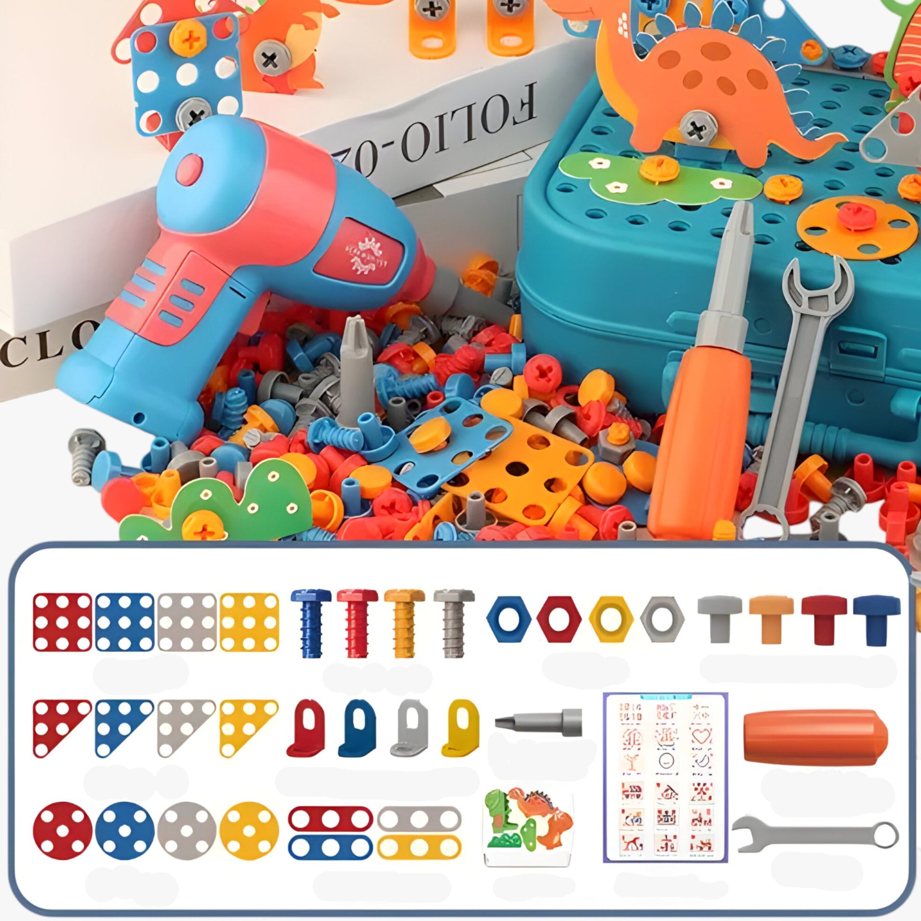 other : Screw Set™ - Avontuurlijke Bouwpret - Boorset in Groen van Pantino