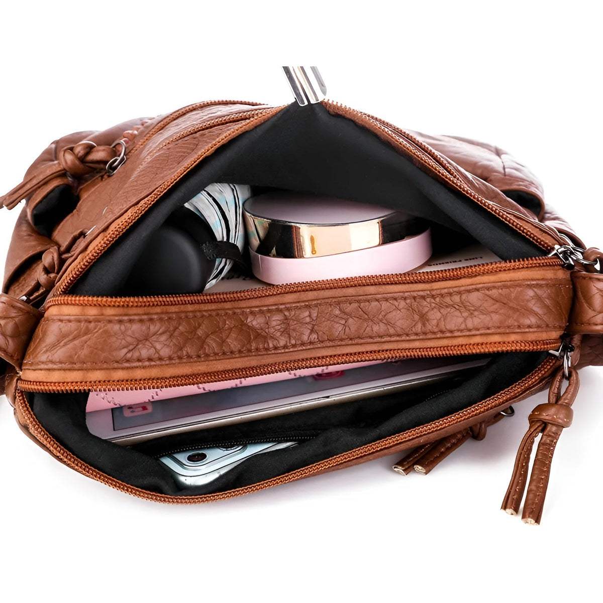 bags : Emy Fashion Bag - Luxe Leren CrossbodyTas Voor Dames in van Pantino