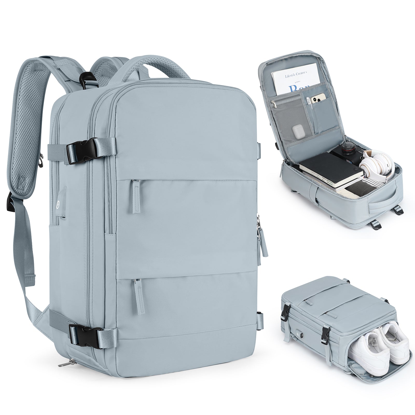 bags : Journey Rugzak™ in Blauw van Pantino