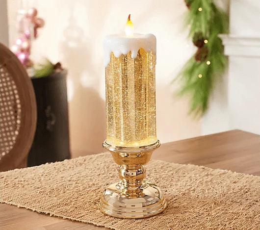 home & garden : Kleur veranderende LED Water Kaars met Glitter in van Pantino