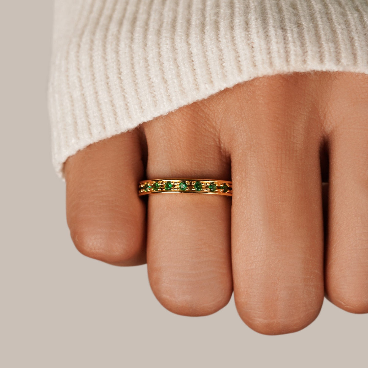 accessories : Het Leven Is Mooi | Smaragd Ring - Een Betoverende Ring voor een Stralende Uitstraling in van Pantino