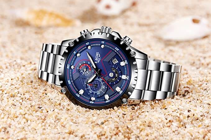 watches : Heren Militair Stalen Horloge in van Pantino