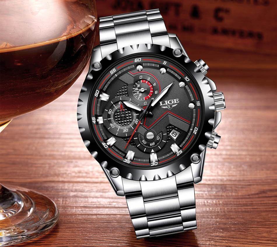 watches : Heren Militair Stalen Horloge in van Pantino