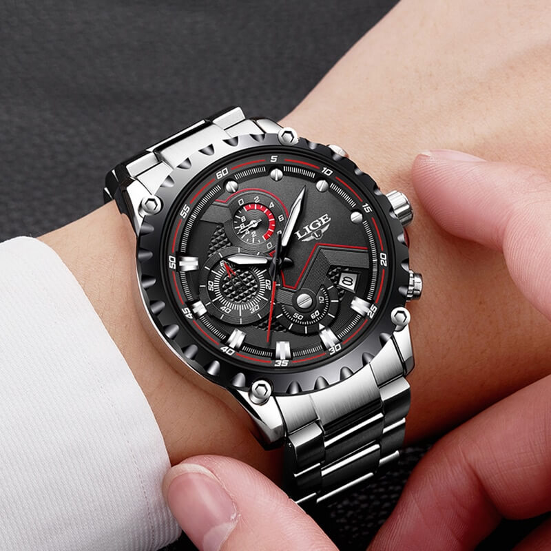 watches : Heren Militair Stalen Horloge in van Pantino