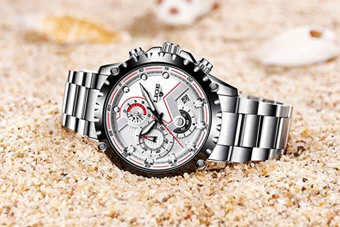 watches : Heren Militair Stalen Horloge in van Pantino