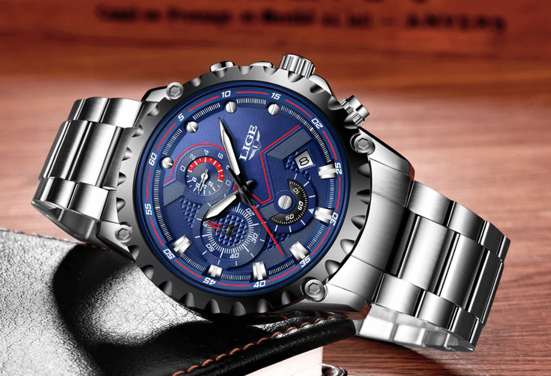 watches : Heren Militair Stalen Horloge in van Pantino