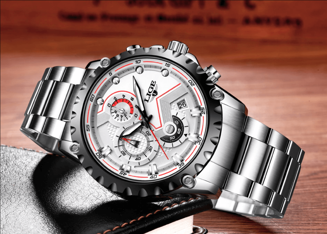 watches : Heren Militair Stalen Horloge in van Pantino