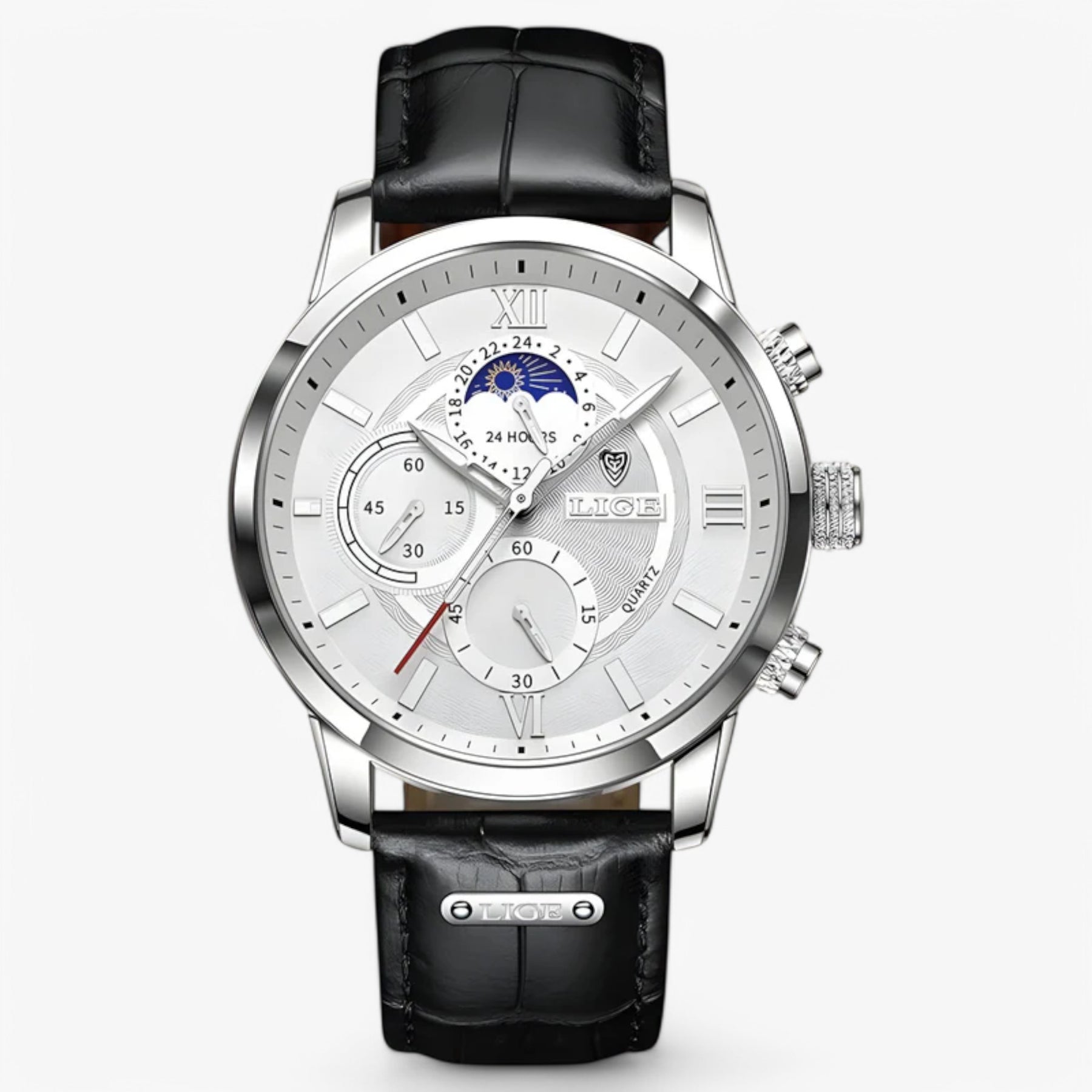 Eiden | Herenhorloge - €25 : Eiden | Herenhorloge in Zilver Wit van Pantinoshop